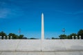 Washington Monument on a Clear Sunny Day with Blue Sky Royalty Free Stock Photo