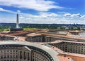 Washington Monument EPA Orange Roofs Government Buildings Washington DC Royalty Free Stock Photo