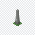 Washington Monument Isometric. Dc Memorial Vector Element Can Be Used For Monument, Washington, Dc Design