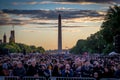 Washington Monument During National Police Week 2017 Royalty Free Stock Photo