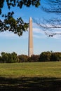 Washington Monument Natural Landscape Constitution Gardens Grass Royalty Free Stock Photo