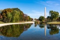 Washington Monument Natural Landscape Constitution Gardens Grass Royalty Free Stock Photo