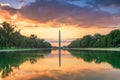 Washington Monument on the Reflecting Pool in Washington, D.C