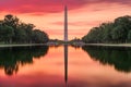 Washington Monument and Reflecting Pool Royalty Free Stock Photo