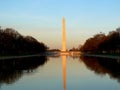 Washington Monument and Reflecting Pool (Horizontal) Royalty Free Stock Photo