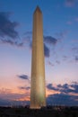 Washington Monument - Sunset Royalty Free Stock Photo