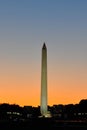 Washington Monument at Sunset Royalty Free Stock Photo