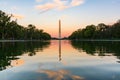 Washington Monument Sunset Reflecting Pool Beautiful Afternoon D Royalty Free Stock Photo