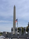 Washington Monument through the WWII Monument Royalty Free Stock Photo