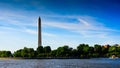 Washington monument in sunset Royalty Free Stock Photo