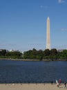 The Washington Monument and the White House Royalty Free Stock Photo