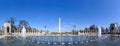 Washington Monument and the WWII memorial. Royalty Free Stock Photo