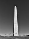 Washington Monuments and Harvest Moon Royalty Free Stock Photo