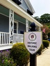 Washington, NC - USA - 08-03-2023: Walking Tour route in historic downtown Washington , North Carolin