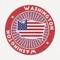 Washington round stamp.