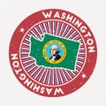 Washington round stamp.