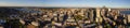 Washington Seattle downtown panoramic skyline during summer sunset. View from Seattle needle. Royalty Free Stock Photo