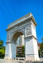 Washington Square Arch in New York City Royalty Free Stock Photo