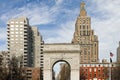 Washington Square Park Arch in New York City Royalty Free Stock Photo