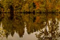 Autumn`s Changing Colors Reflections Royalty Free Stock Photo