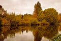 Autumn`s Changing Colors Reflections Royalty Free Stock Photo