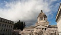 Washington State Capital Building Olympia Springtime Cherry Blossoms Royalty Free Stock Photo