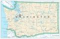 Washington state detailed map