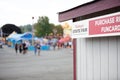 Washington State Fair sign, ticket booth