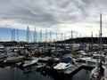 Washington State Sailboat Dock Royalty Free Stock Photo