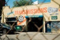 Washington Transmissions hand-painted sign, Brooklyn, New York Royalty Free Stock Photo