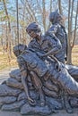 Vietnam Womens Memorial bronze statue in Washington DC