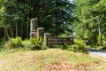 Welcome sign for the Soleduck Valley in Olympic National Park Royalty Free Stock Photo