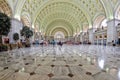 WASHINGTON, USA - JUNE 24 2016 - washington dc union station internal view on busy hour Royalty Free Stock Photo