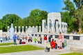 Washington, USA, Monument National World War II Memorial. Royalty Free Stock Photo