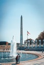 Washington, USA, Washington Monument is an obelisk on the National Mall Royalty Free Stock Photo