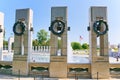 Washington, USA, Monument to National World War II Memorial. Royalty Free Stock Photo