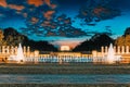 Washington, USA, Monument to National World War II Memorial Royalty Free Stock Photo