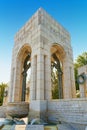 Washington, USA, Monument to National World War II Memorial. Royalty Free Stock Photo