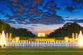 Washington, USA, Monument to National World War II Memorial. Royalty Free Stock Photo