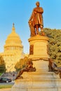 Washington, USA, United States Capitol,and James A. Garfield Mon Royalty Free Stock Photo