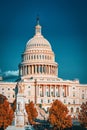 Washington, USA, United States Capitol, often called the Capitol Building and Peace Monument Royalty Free Stock Photo