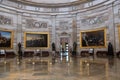 Statues and ceremonies room in US Capitol Rotunda. Royalty Free Stock Photo