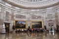 Statues and ceremonies room in US Capitol Rotunda. Royalty Free Stock Photo