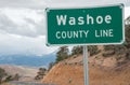 Washoe County Line sign