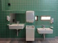 Washroom for children in a kindergarten, Germany