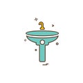 Washroom icon design vector