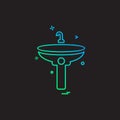 Washroom icon design vector