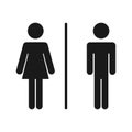Washroom Toilet Sign Vector