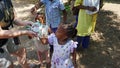 Wasini Island, Kimana, Kenya, circa June 2018 - local children