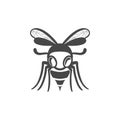 Wasp flat line icon.